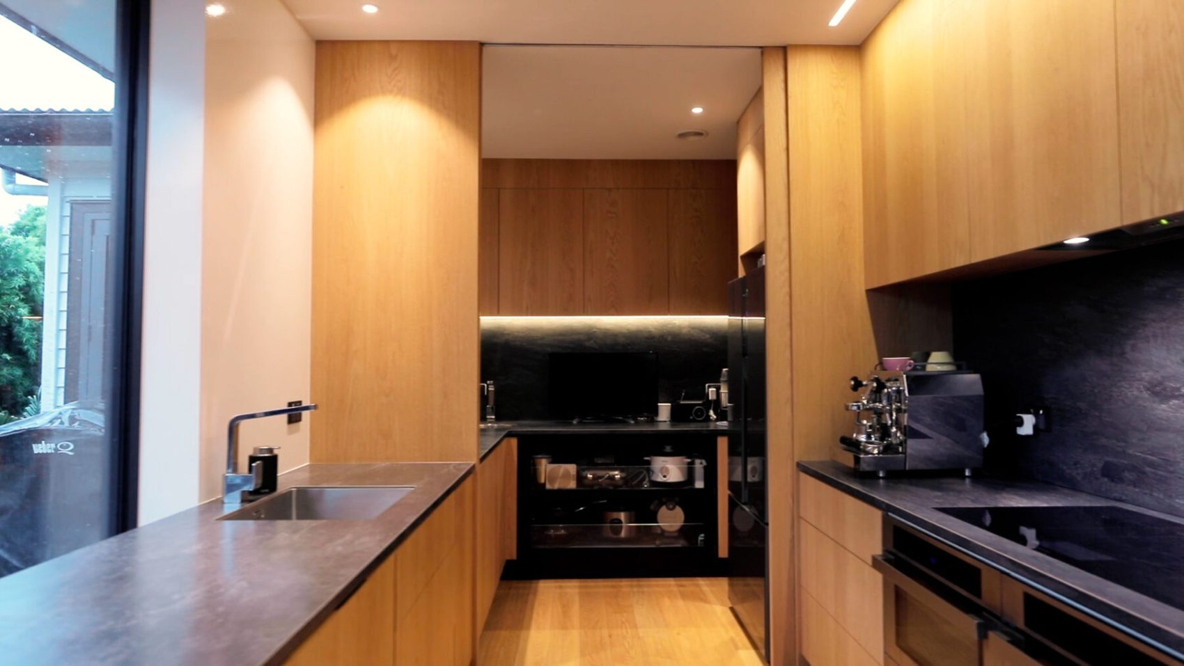 Richard Furze shows off his kitchen renovation